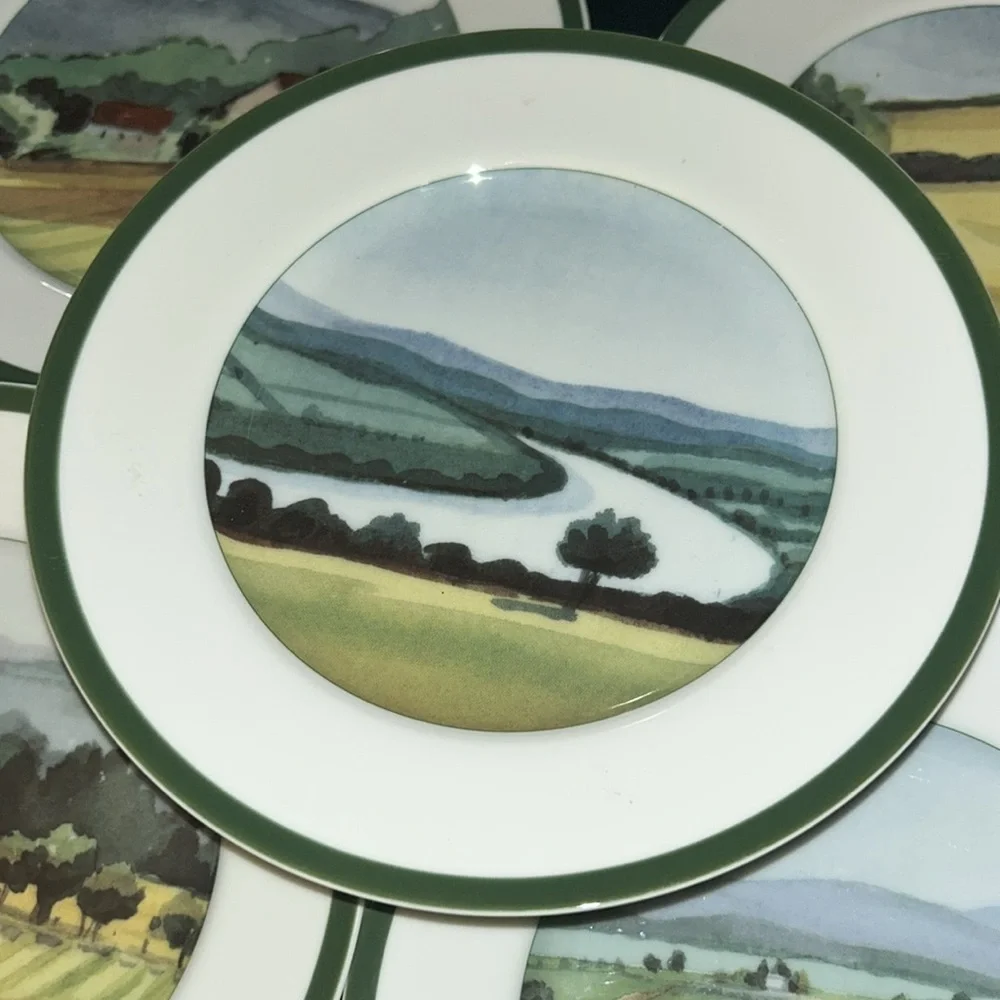 Williams Sonoma Scenic Landscape Plate Set - Sonoma County Landscapes